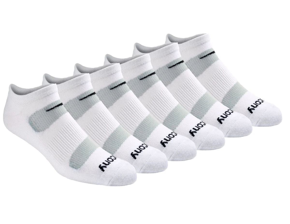 Saucony Legacy Performance No Show 6-Pack Socks 5 Saucony Legacy Performance No Show 6-Pack Socks - Image 3
