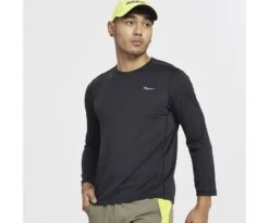 Saucony Men's Stopwatch Long Sleeve 28 Saucony Men's Stopwatch Long Sleeve -Saucony Sale Store SAM800279 BK 1