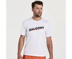 Saucony Men's Stopwatch Graphic Short Sleeve -Saucony Sale Store SAM800280 WHA2 1