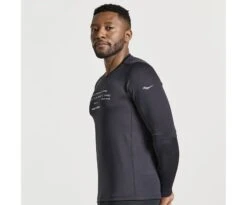 Saucony Men's Stopwatch Graphic Long Sleeve 26 Saucony Men's Stopwatch Graphic Long Sleeve -Saucony Sale Store SAM800311 BKA2 1
