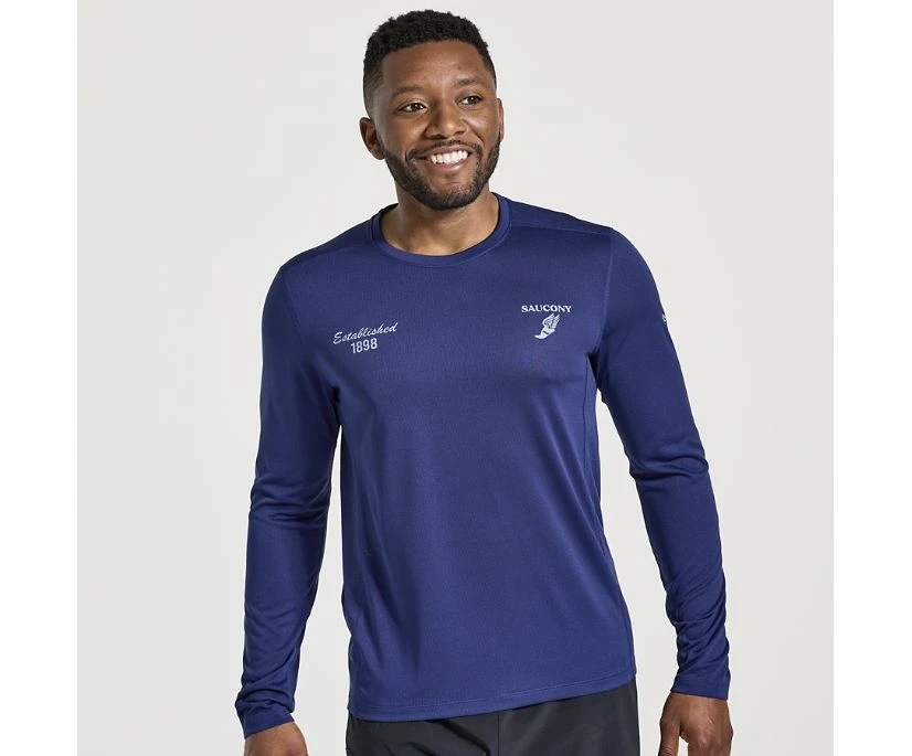 Saucony Men's Stopwatch Graphic Long Sleeve 15 Saucony Men's Stopwatch Graphic Long Sleeve - Image 13