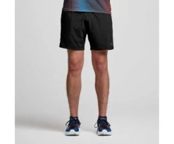 Saucony Men's Outpace 5" Short -Saucony Sale Store SAM800328 BK 1