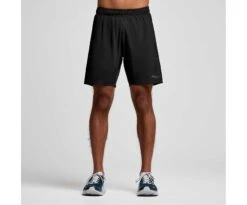 Saucony Men's Outpace 7" Short 27 Saucony Men's Outpace 7" Short -Saucony Sale Store SAM800329 BK 1