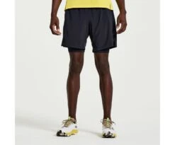 Saucony Men's Outpace 7" 2-in-1 Short 19 Saucony Men's Outpace 7" 2-in-1 Short -Saucony Sale Store SAM800335 BK 1