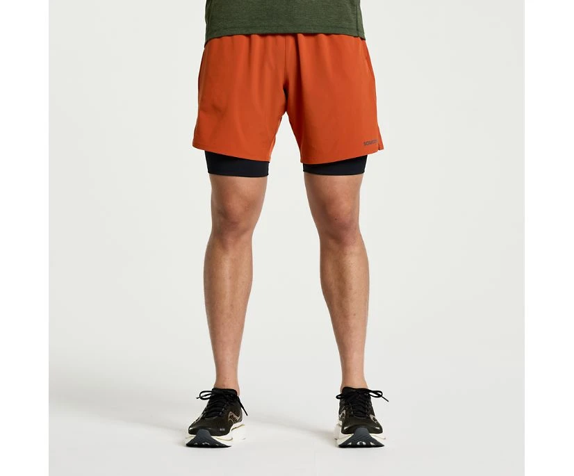 Saucony Men's Outpace 7" 2-in-1 Short 12 Saucony Men's Outpace 7" 2-in-1 Short - Image 10