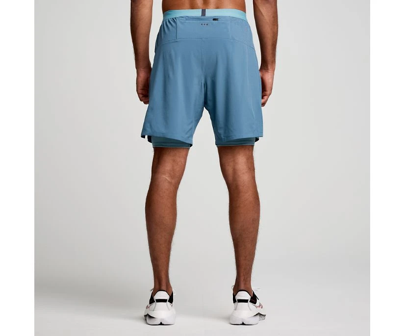 Saucony Men's Outpace 7" 2-in-1 Short 4 Saucony Men's Outpace 7" 2-in-1 Short - Image 2