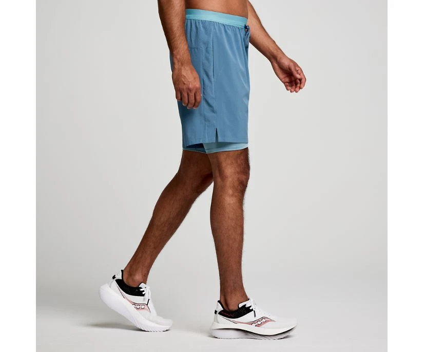 Saucony Men's Outpace 7" 2-in-1 Short 5 Saucony Men's Outpace 7" 2-in-1 Short - Image 3