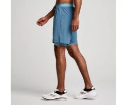 Saucony Men's Outpace 7" 2-in-1 Short 15 Saucony Men's Outpace 7" 2-in-1 Short -Saucony Sale Store SAM800335 MK 4