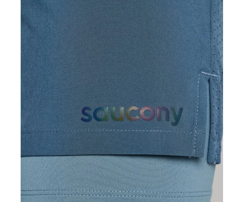 Saucony Men's Outpace 7" 2-in-1 Short 9 Saucony Men's Outpace 7" 2-in-1 Short - Image 7