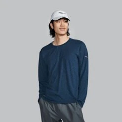 Saucony Men's Stopwatch Long Sleeve 15 Saucony Men's Stopwatch Long Sleeve -Saucony Sale Store SAM800379 NVH 0022 1