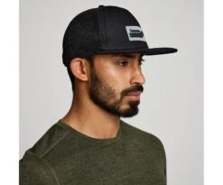 Saucony Outpace Mesh Trucker Hat 10 Saucony Outpace Mesh Trucker Hat -Saucony Sale Store SAU800043 BK 1