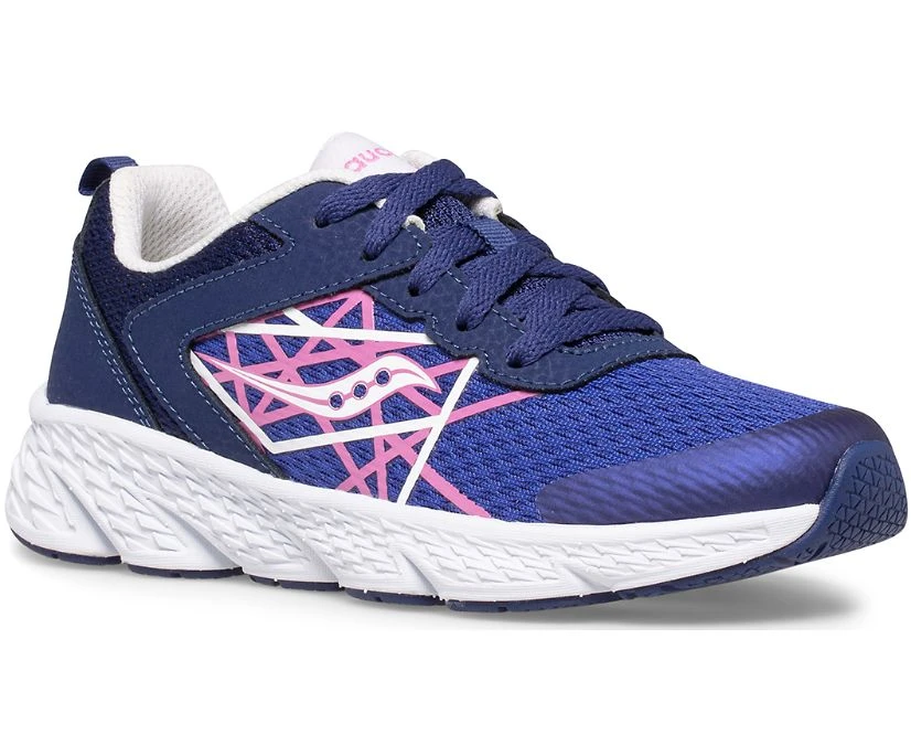 Saucony Big Kid's Wind Lace Sneaker 4 Saucony Big Kid's Wind Lace Sneaker - Image 2