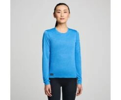 Saucony Women's Stopwatch Long Sleeve -Saucony Sale Store SAW800371 BLH 1