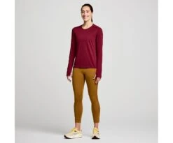 Saucony Women's Stopwatch Long Sleeve -Saucony Sale Store SAW800371 SUH 3