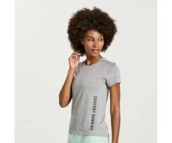 Saucony Women's Stopwatch Graphic Short Sleeve -Saucony Sale Store SAW800372 LGHS3 1