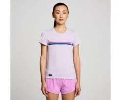 Saucony Women's Stopwatch Graphic Short Sleeve -Saucony Sale Store SAW800372 MVA3 3