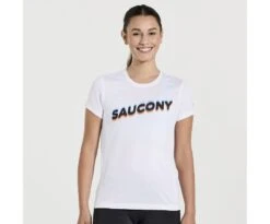 Saucony Women's Stopwatch Graphic Short Sleeve -Saucony Sale Store SAW800372 WHA2 1