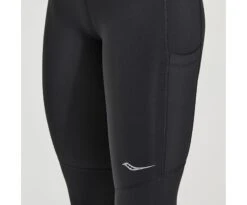 Saucony Women's Fortify Crop Tight -Saucony Sale Store SAW800398 BK 3