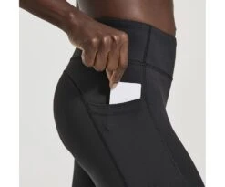 Saucony Women's Fortify Crop Tight -Saucony Sale Store SAW800398 BK 4