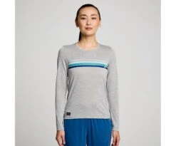 Saucony Women's Stopwatch Graphic Long Sleeve -Saucony Sale Store SAW800405 LGHA3 1