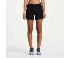 Saucony Women's Outpace 5" Short -Saucony Sale Store SAW800423 BK 1 2