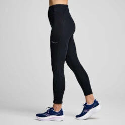 Saucony Women's Fortify Crop Tight 13 Saucony Women's Fortify Crop Tight -Saucony Sale Store SAW800452 BK 3