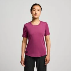 Saucony Women's Triumph Short Sleeve -Saucony Sale Store SAW800475 PU 1