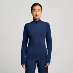 Saucony Women's Triumph Long Sleeve 18 Saucony Women's Triumph Long Sleeve -Saucony Sale Store SAW800518 NV 1 1